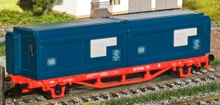 Loewe 2476 - H0 - Bauzug-Wohncontainer DB (2 Stück) - Set B